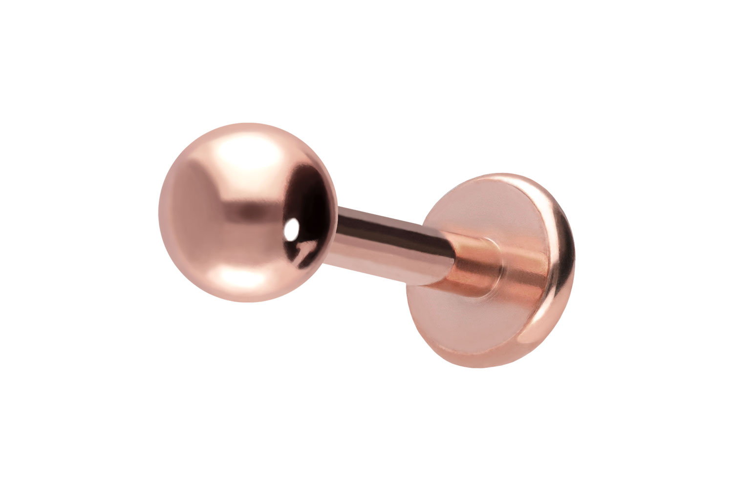 Titan Labret Piercing mit Push Fit